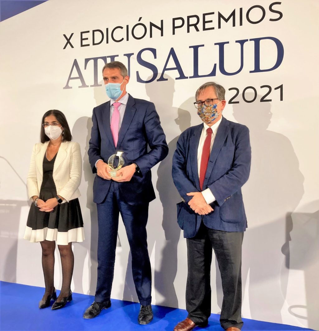 Foto de Juan Antonio Álvaro de la Parra, en la entrega de los