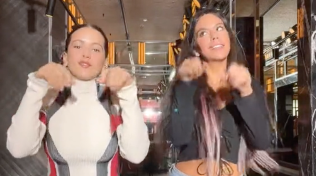 Foto de baile de Rosalía y Cristina Pedroche para TikTok