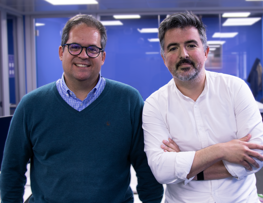 Foto de Diego Jiménez y Toni Juan, CEO y director de ROI UP